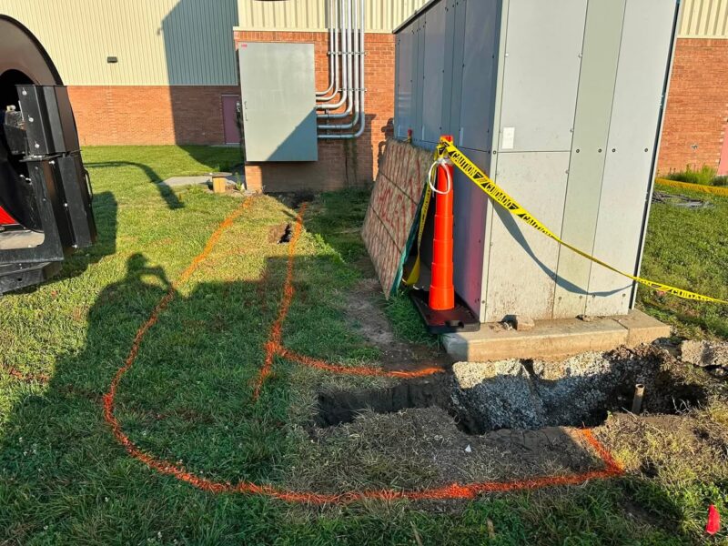 trenching using hydrovac