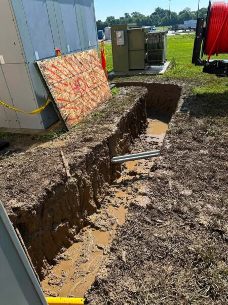 trenching using hydrovac